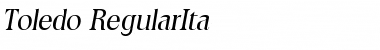 Download Toledo-RegularIta Regular Font