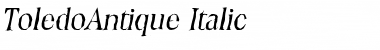 Download ToledoAntique Italic Font