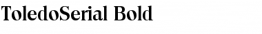 Download ToledoSerial Bold Font