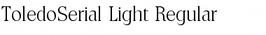 Download ToledoSerial-Light Regular Font