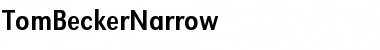 Download TomBeckerNarrow Regular Font