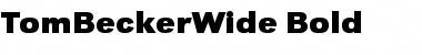 Download TomBeckerWide Bold Font