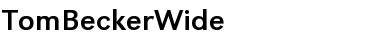 Download TomBeckerWide Regular Font