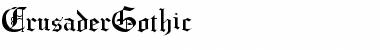 Download CrusaderGothic Font
