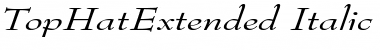 Download TopHatExtended Italic Font