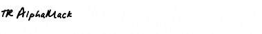 Download TR AlphaMack Font Download TR AlphaMack Font