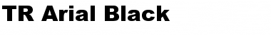 Download TR Arial Black Regular Font