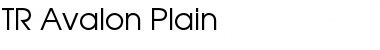 Download TR Avalon Plain Font