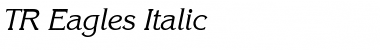 Download TR Eagles Italic Font