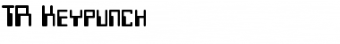 Download TR Keypunch Font Download TR Keypunch Font