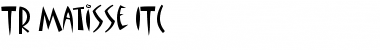 Download TR Matisse ITC Font Download TR Matisse ITC Font