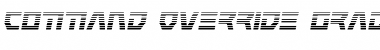 Download Command Override Gradient Italic Font