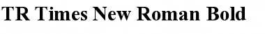 Download TR Times New Roman Bold Font