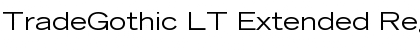 Download TradeGothic LT Extended Regular Font