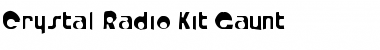 Download Crystal Radio Kit Gaunt Font