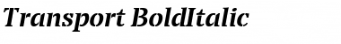 Download Transport BoldItalic Font