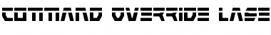 Download Command Override Laser Font