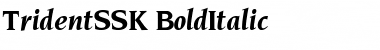 Download TridentSSK BoldItalic Font