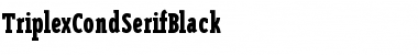 Download TriplexCondSerifBlack Font