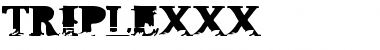 Download TripleXXX Regular Font