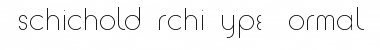 Download TschicholdArchiType Normal Font