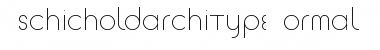 Download Tschicholdarchitype Regular Font