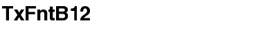 Download TxFntB12 Font Download TxFntB12 Font