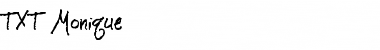 Download TXT Monique Font Download TXT Monique Font