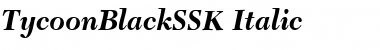 Download TycoonBlackSSK Font