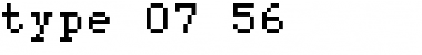 Download type 07_56 Font Download type 07_56 Font