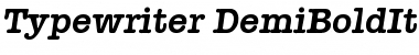 Download Typewriter-DemiBoldIta Regular Font