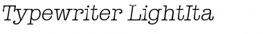 Download Typewriter-LightIta Regular Font