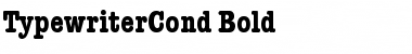 Download TypewriterCond Bold Font