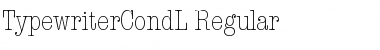 Download TypewriterCondL Regular Font