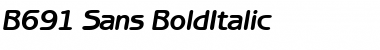 Download B691-Sans BoldItalic Font