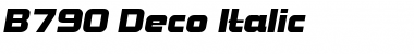 Download B790-Deco Italic Font