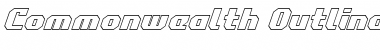 Download Commonwealth Outline Italic Font