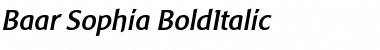 Download Baar Sophia BoldItalic Font