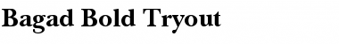 Download Bagad Bold Tryout Font
