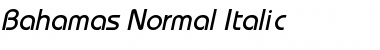 Download Bahamas Normal Italic Font