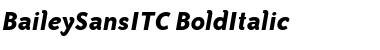 Download BaileySansITC BoldItalic Font
