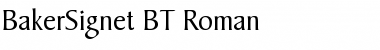 Download BakerSignet BT Roman Font