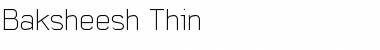 Download Baksheesh Thin Font