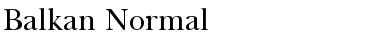 Download Balkan Normal Font