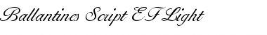 Download Ballantines Script EF Light Regular Font