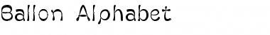 Download Ballon Alphabet Regular Font