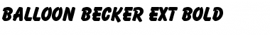 Download Balloon Becker Ext Bold Regular Font