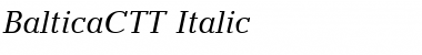 Download BalticaCTT Italic Font