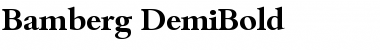 Download Bamberg-DemiBold Regular Font