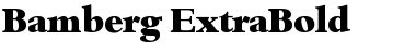 Download Bamberg-ExtraBold Regular Font